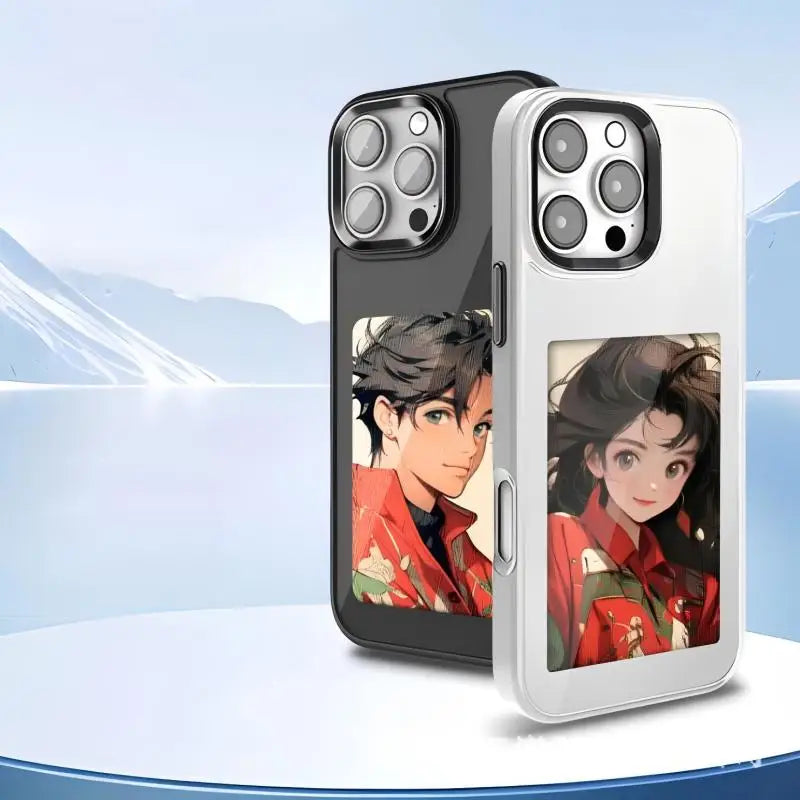 NFC 16promax iphone case E-ink screen four colors Image Transmission For Iphone 15 14 13 Pro Max DIY Cases Battery Free
